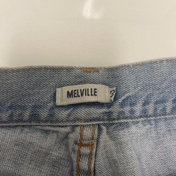 BRANDY MELVILLE High-Waisted Jean Shorts Size 40 (EURO SIZE) Made In Italy - Picture 2 of 3